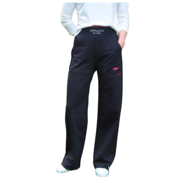 Wide Jogging Pants in Cotton Blend