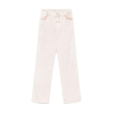 Light Pink Classic Jeans with Pockets
