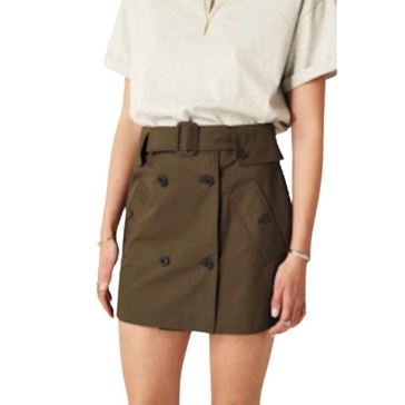 Short Button-Up Skirt Janae