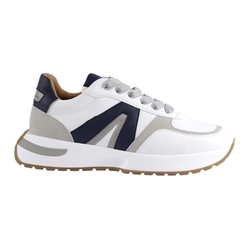 White Blue Gray Sneakers