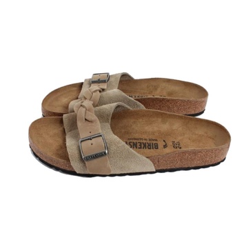 Taupe Braided Sandals for Women