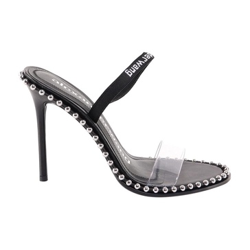 Metal Detail Leather Sandals