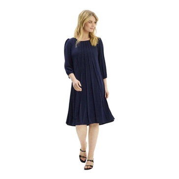 Navy Lucette Dress 3/4 Sleeves