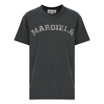 Black T-shirt with Contrasting Print