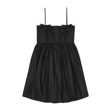 Cotton Poplin Bow Detail Dress