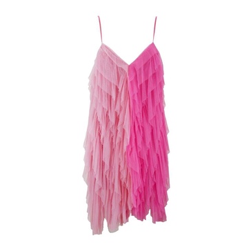 Tulle Ruffle Sleeveless Dress