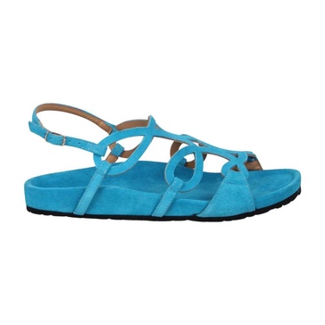 Open Flat Sandal with Ornamental Bands