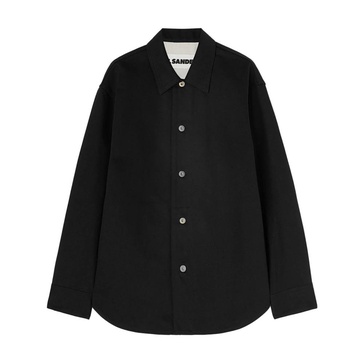 Black Cotton Shirt for Men