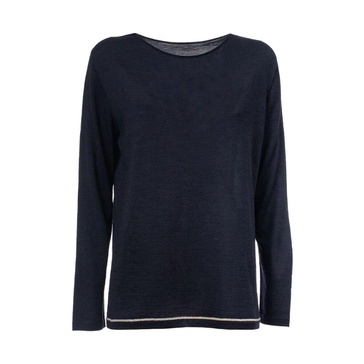 Virgin Wool Sweater with Lurex Detail
