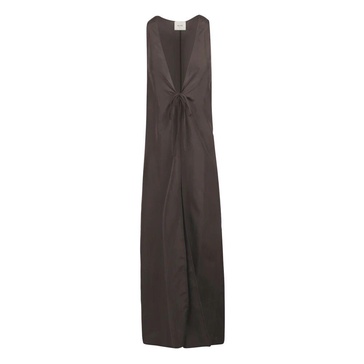 Long Silk Vest with Front Opening
