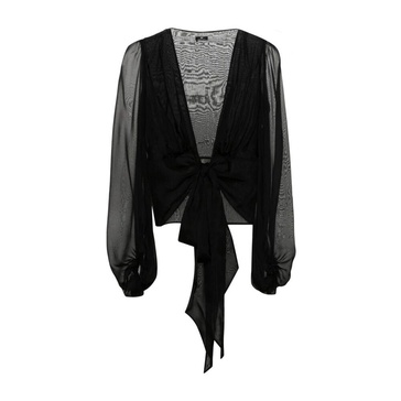 V-Neck Wrapped Blouse