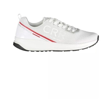 White Polyester Sports Sneaker