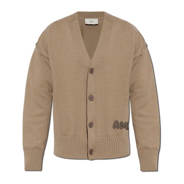 Cardigan with embroidered logo
