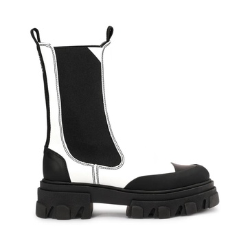 Calf Leather Mid Chelsea Boot
