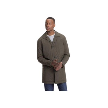 Padded Nylon Coat with Revers