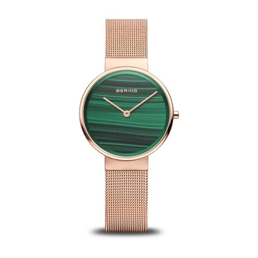 Classic Watch Rose Gold Green Malachite Dial 14531-368