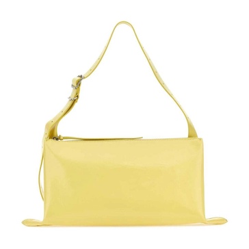Yellow Leather Shoulder Bag