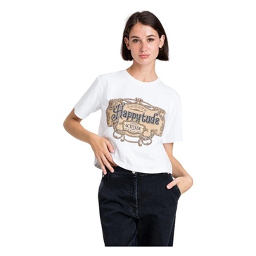 White T-shirts and Polos with Print