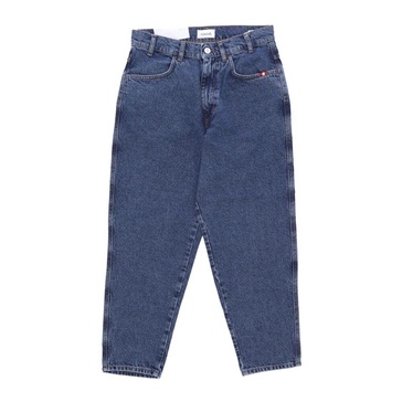 Stone Wash Wide Leg Jeans