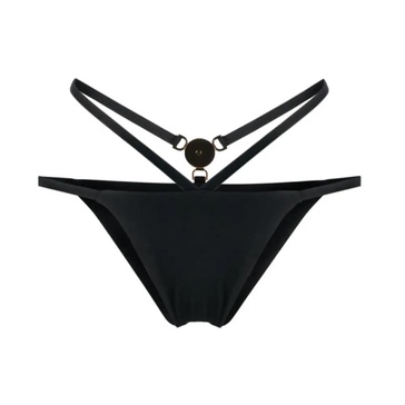 Black Sea Bikini Briefs with Medusa Plaque