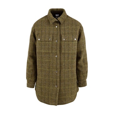 Grey Coats with Button Closure