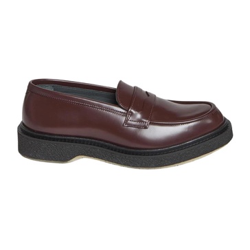 Bordeaux Leather Moccasin Shoes