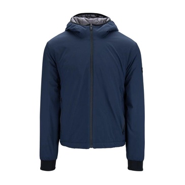 Button Zipper Hooded Puffer Jacket