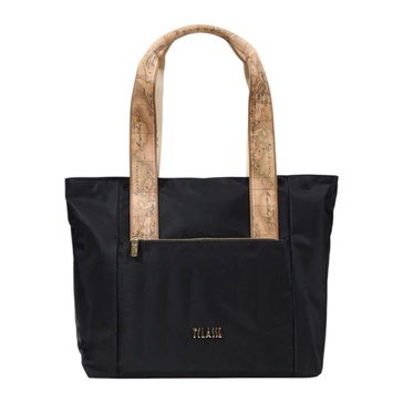 Black Zip Fastening Bag with Multiple Pockets