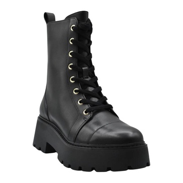 Black Lace-Up Shoes for Women