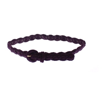 Elegant Purple Cotton Designer Belt
