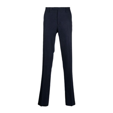 Blue Wool Chino Trousers