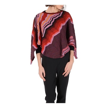 Multicolor Wool Poncho