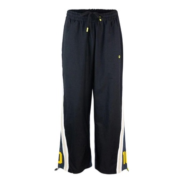 Black Oversized Trousers with Elastic Waist