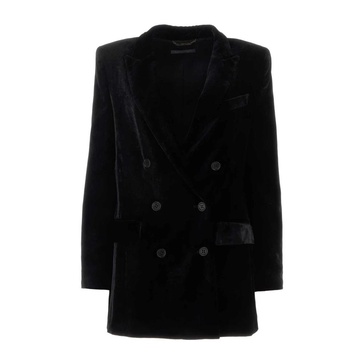 Elegant Black Velvet Blazer