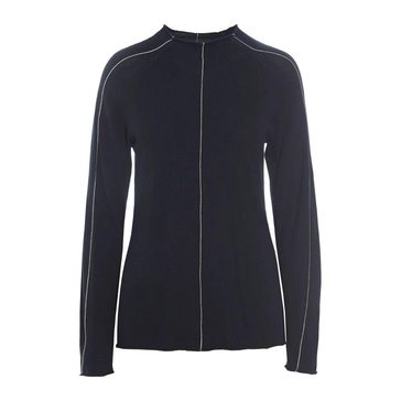 Black Highlight Knit Blouse