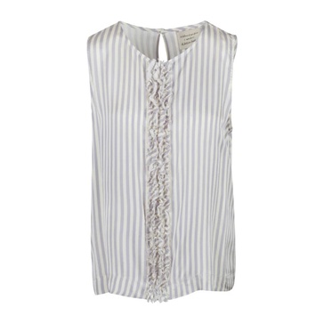 Ruffle Striped Blouse