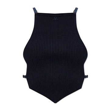 Top with side slits