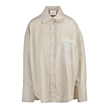 Poplin Shirt with Organza Details