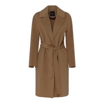 Camel Coat with Removable Belt