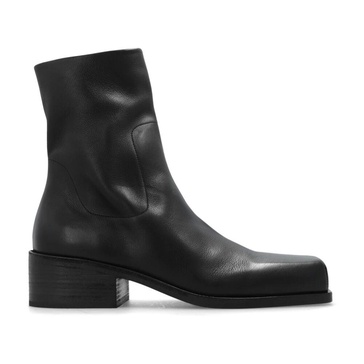 Leather ankle boots