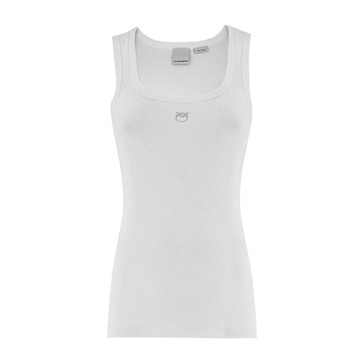 Love Birds Embroidered Ribbed Tank Top