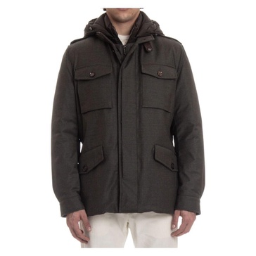 Green Wool Cashmere Waterproof Coat