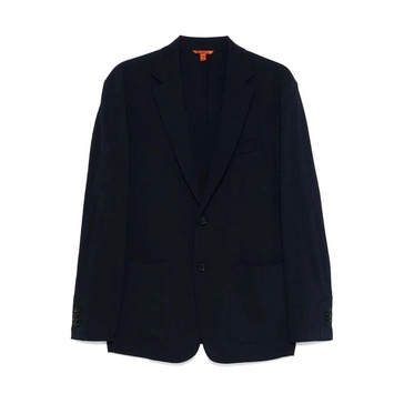 Blue Linen Viscose Blend Jacket