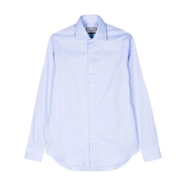 Impeccabile regular fit shirt in light blue cotton