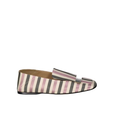 Jacquard Loafers with Metal Logo Hardware