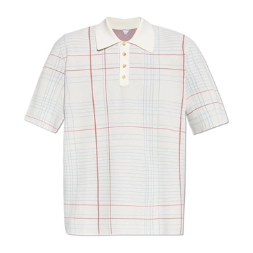 Bottega Veneta Polo with check pattern