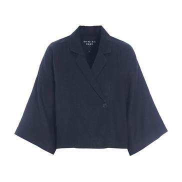 Dark Midnight Linen Jacket