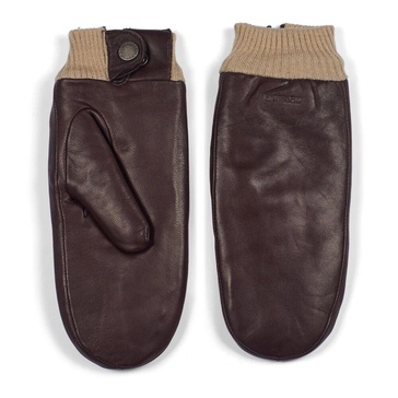 Premium Leather Gloves in Dark Brown