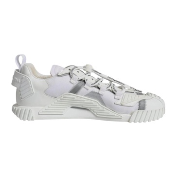 White Lace Up Low Top Sneakers