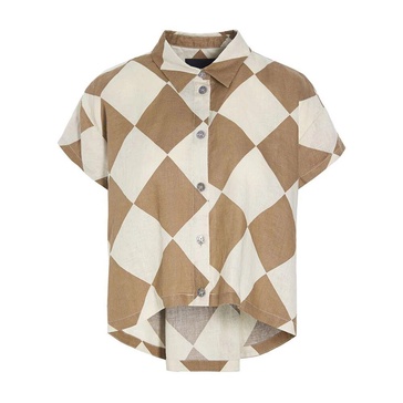 Harukaze Shirt Wet Sand Soft Harlequin